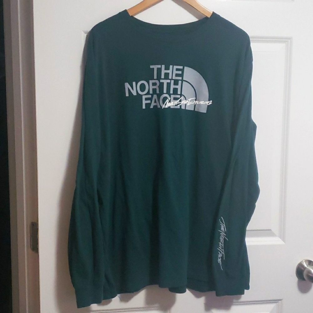 The North Face Men’s Active Hiking Classic Long Sleeve Green T Shirt Size XXL